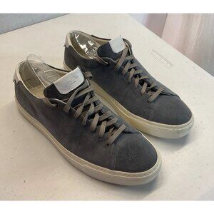 GOOD MAN BRAND low Top Sneakers Gray Suede Leather Low Italy Shoes‎ 10.5 Mens